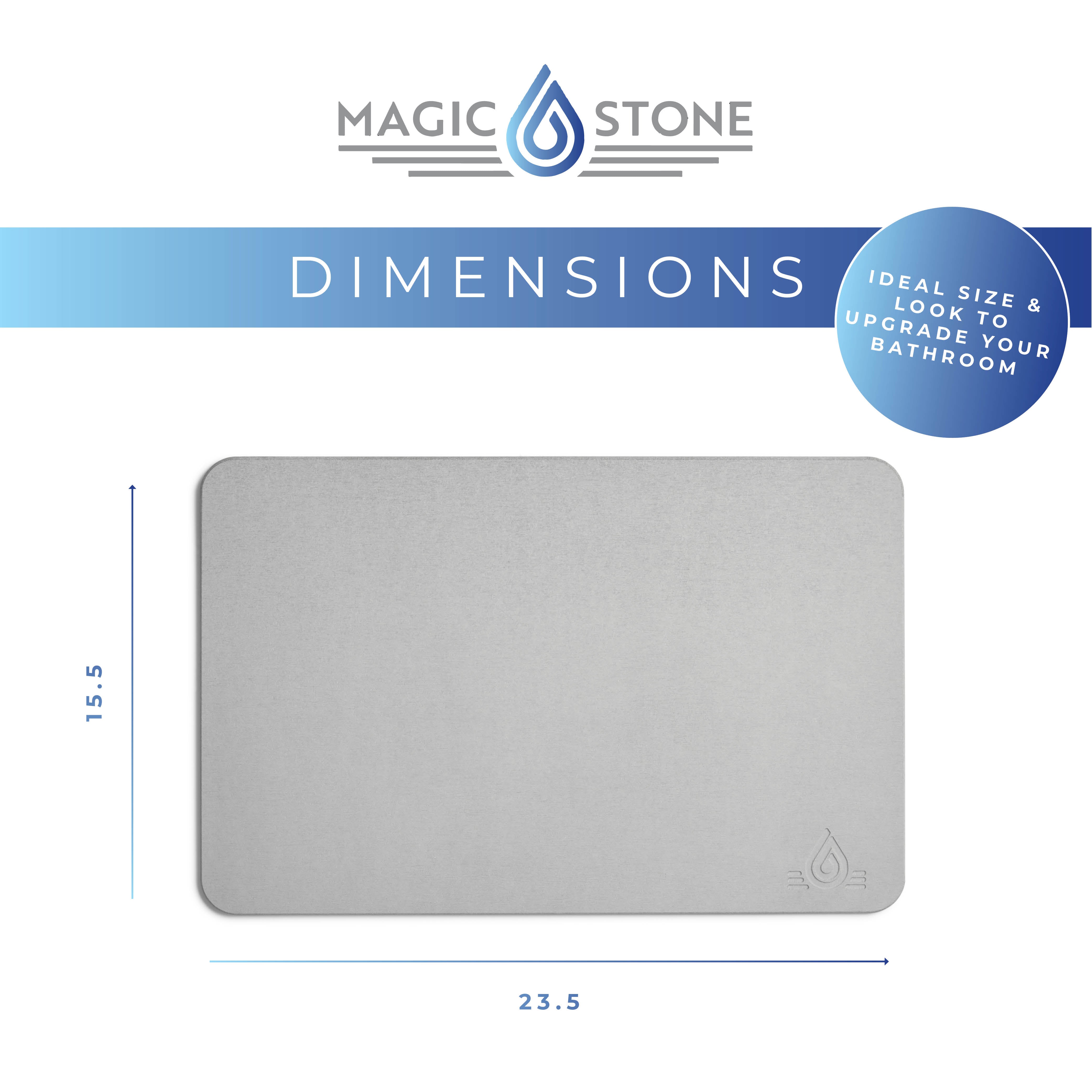 Magic Stone Bath Mat - Plain - Dove Gray