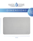 Magic Stone Bath Mat - Plain - Dove Gray