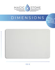 Magic Stone Bath Mat - Plain - Ivory