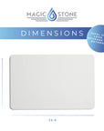 Magic Stone Bath Mat - Plain - White