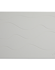 Magic Stone Bath Mat - Waves Pattern - White