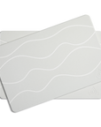 Magic Stone Bath Mat - Waves Pattern - Ivory