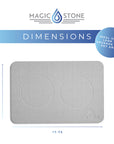 Magic Stone Pet Mat - Dove Gray