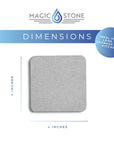 Magic Stone Coaster Set 4 Pack - Dove Gray