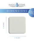 Magic Stone Coaster Set 4 Pack - Ivory