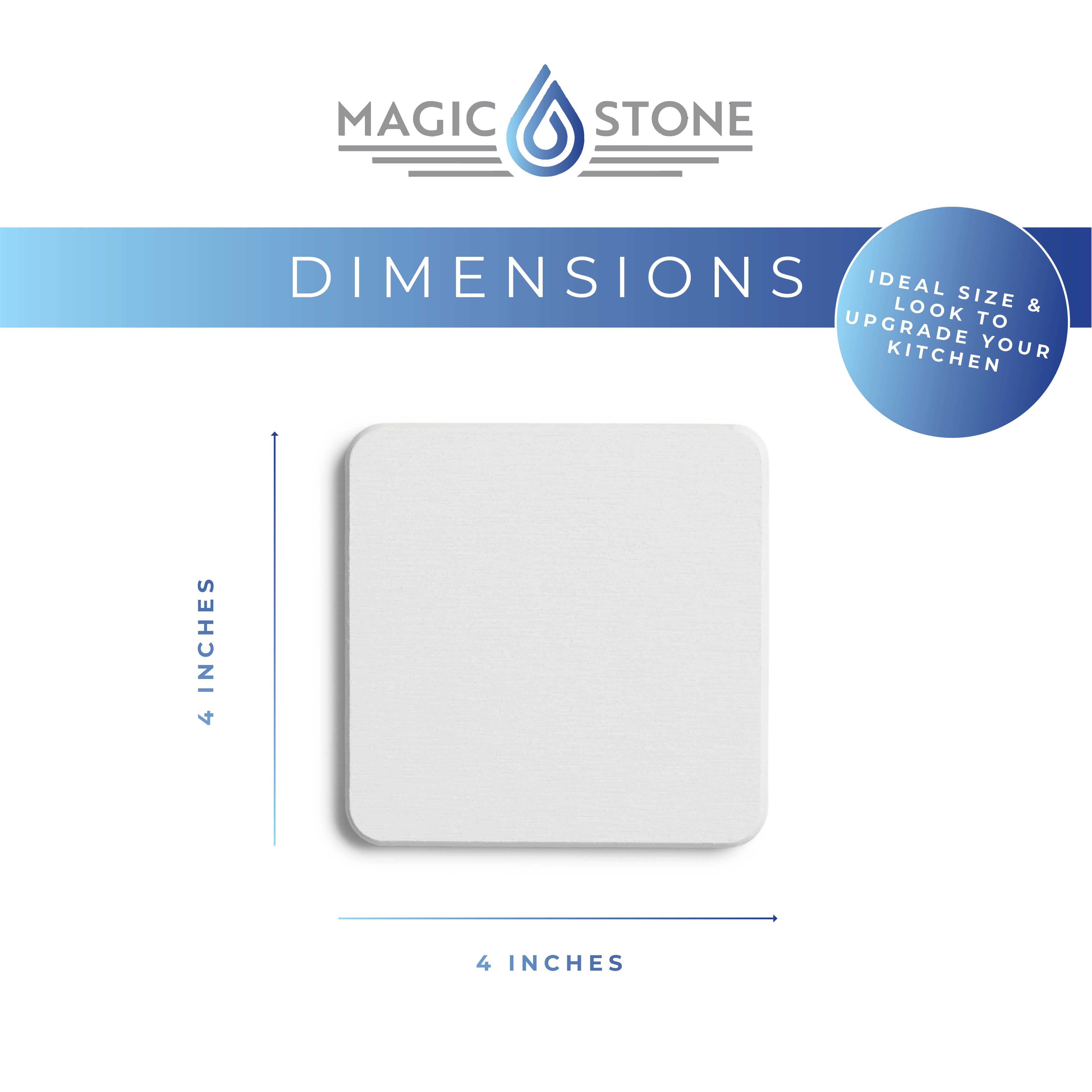 Magic Stone Coaster Set 4 Pack - White