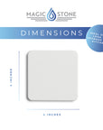 Magic Stone Coaster Set 4 Pack - White