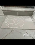 Magic Stone Bath Mat - Circles Pattern - Ivory